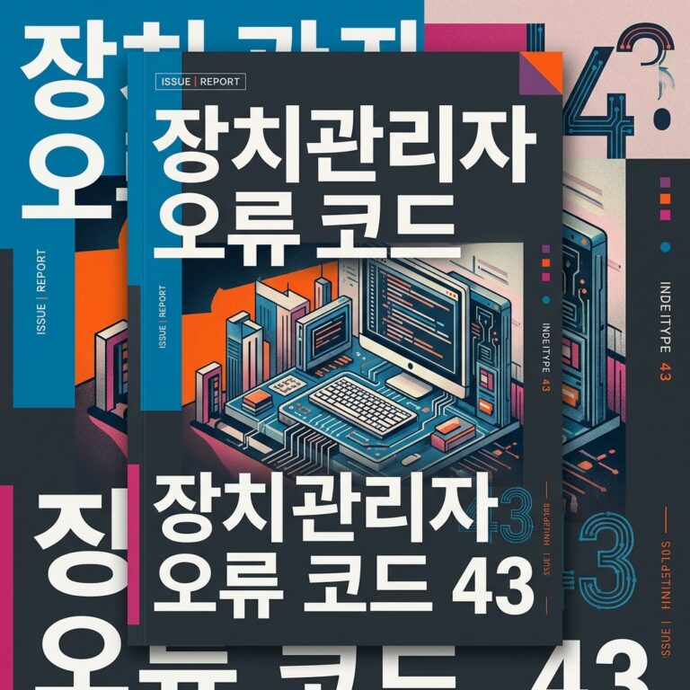 ai thumbnail poster 장치관리자 오류 코드 43 1789815667